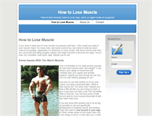 Tablet Screenshot of howtolosemuscle.com